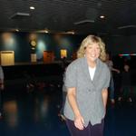 First Lady Laura Johnson getting groovy at the skating rink :)